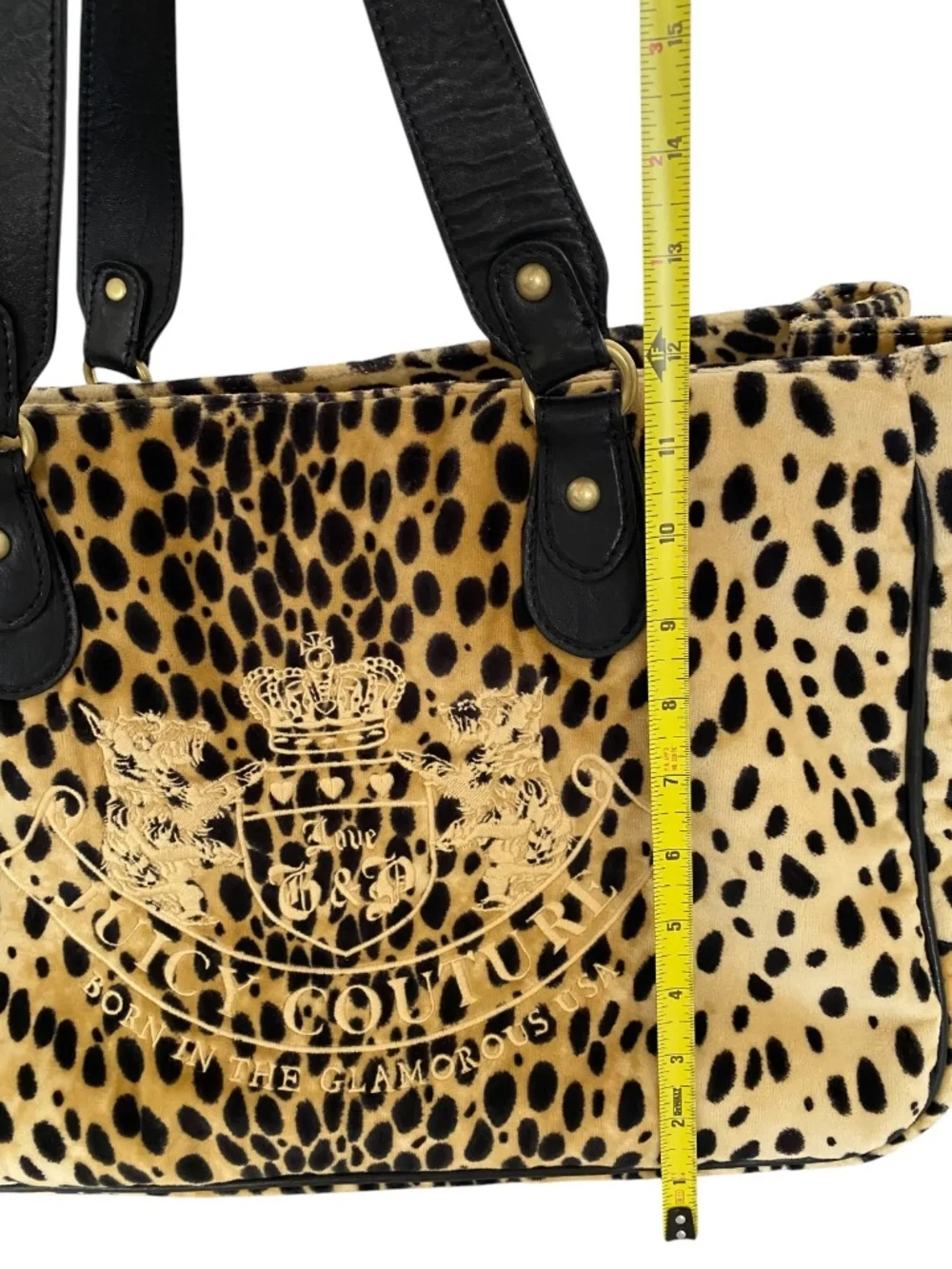 Vintage RARE Juicy Couture Cheetah Velour Pet Carrier Bag Y2K Doggy Couture